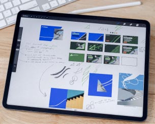 Preliminary sketches for Achetype visual language