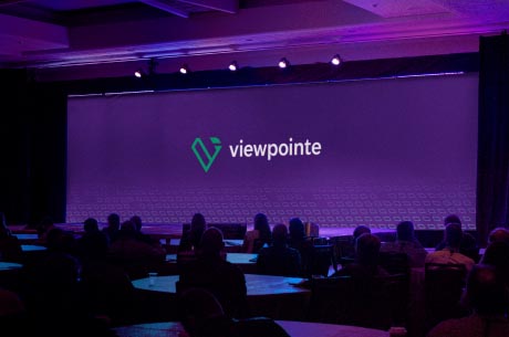 Viewpointe presentation in large conference hall